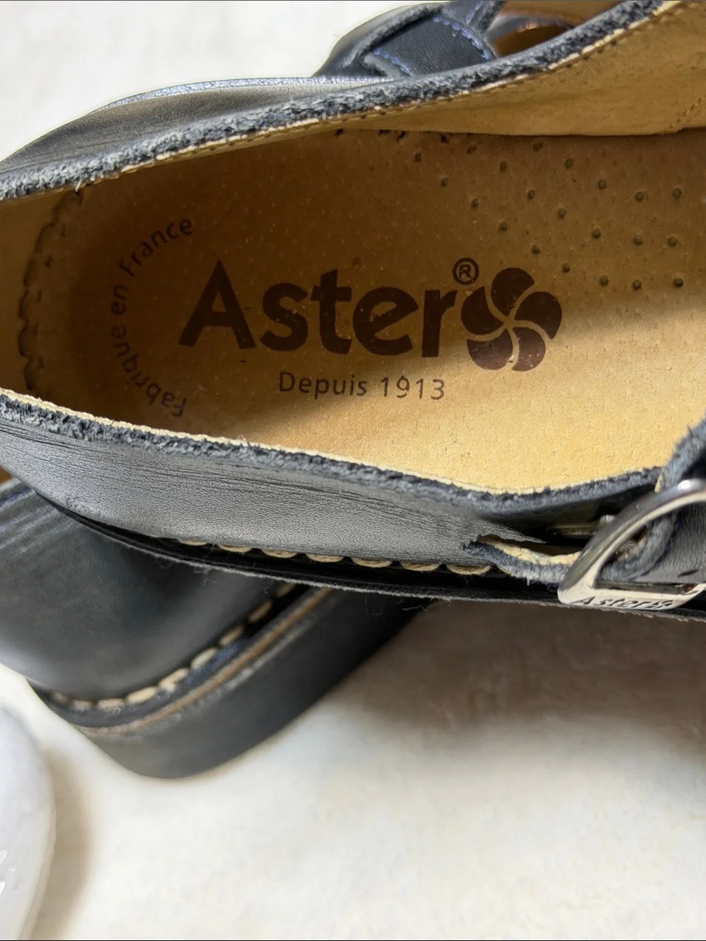 Aster Maryjane Black rubber soled leather Dress shoes Size 36 (us 6) Great shape